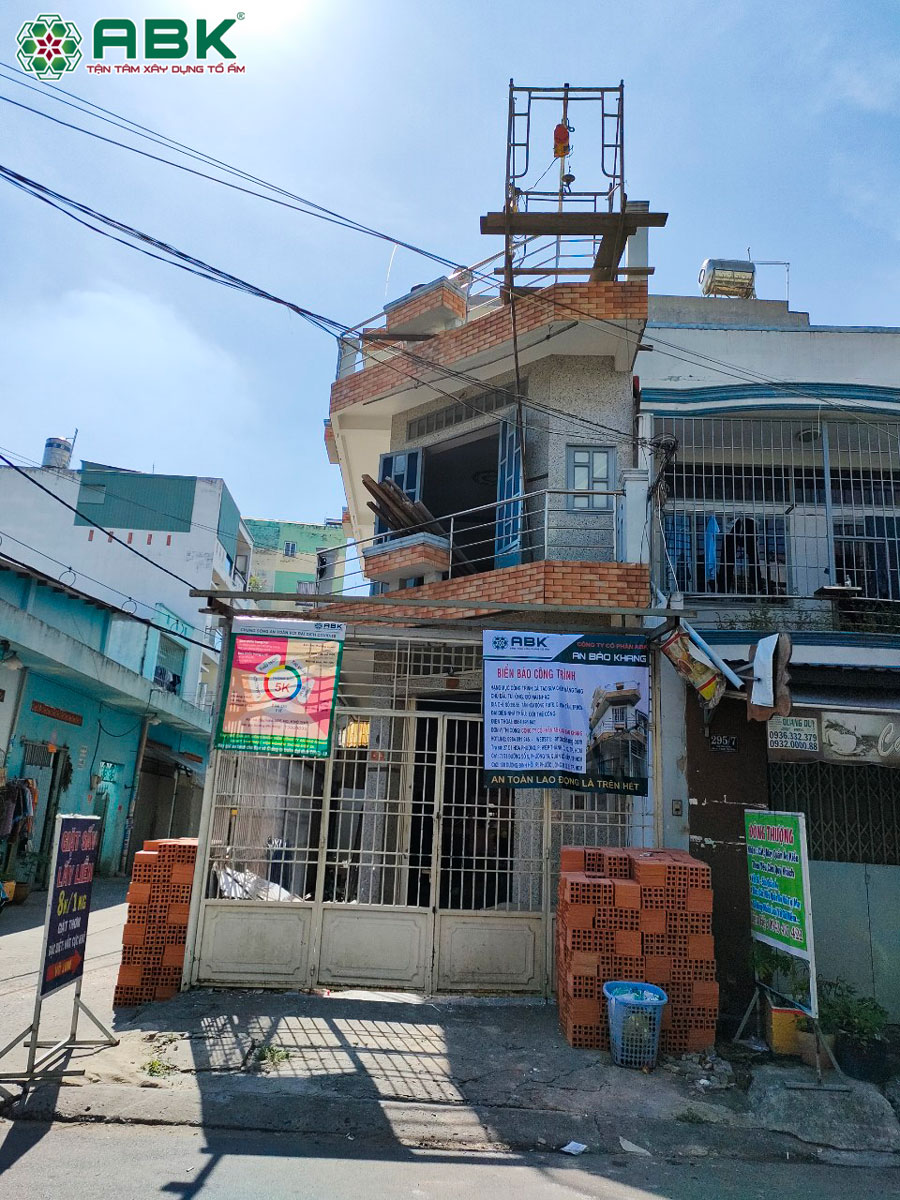Hiện trạng công trình nhà anh Nhạc ở Quận Tân Bình