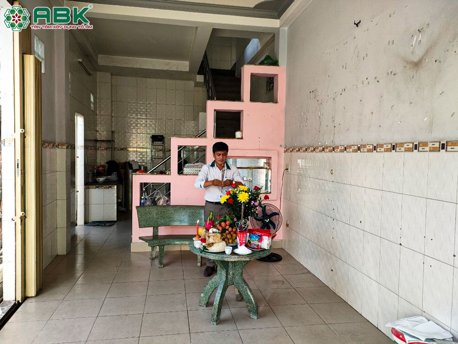 Cúng khởi công sửa nhà anh Nhạc ở Quận Tân Bình