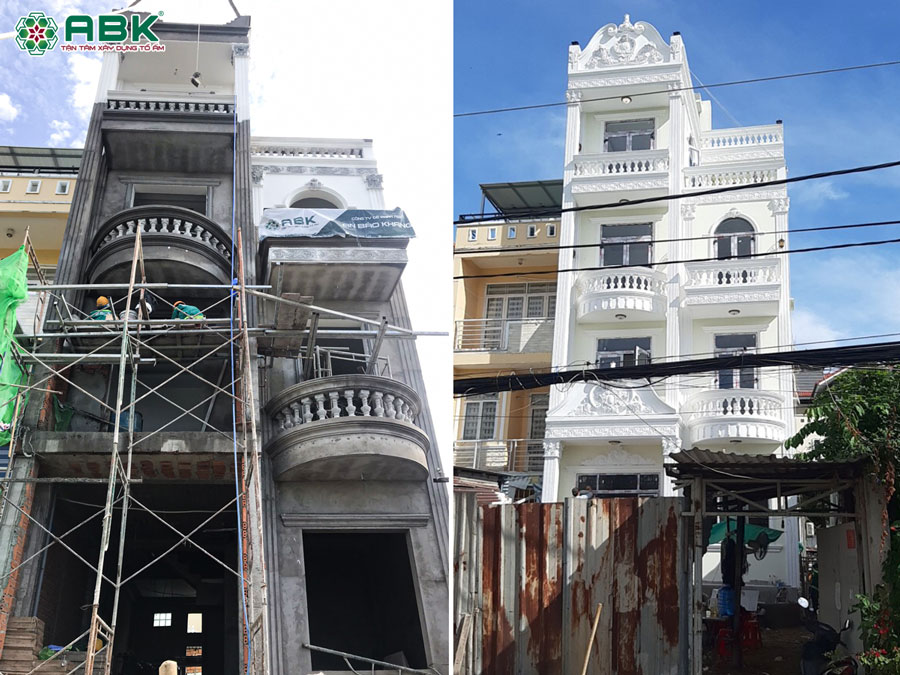 Ví dụ mẫu về cách dự toán chi phí xây nhà 4 tầng