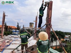 Xử lý tình trạng bê tông cột bị rỗ