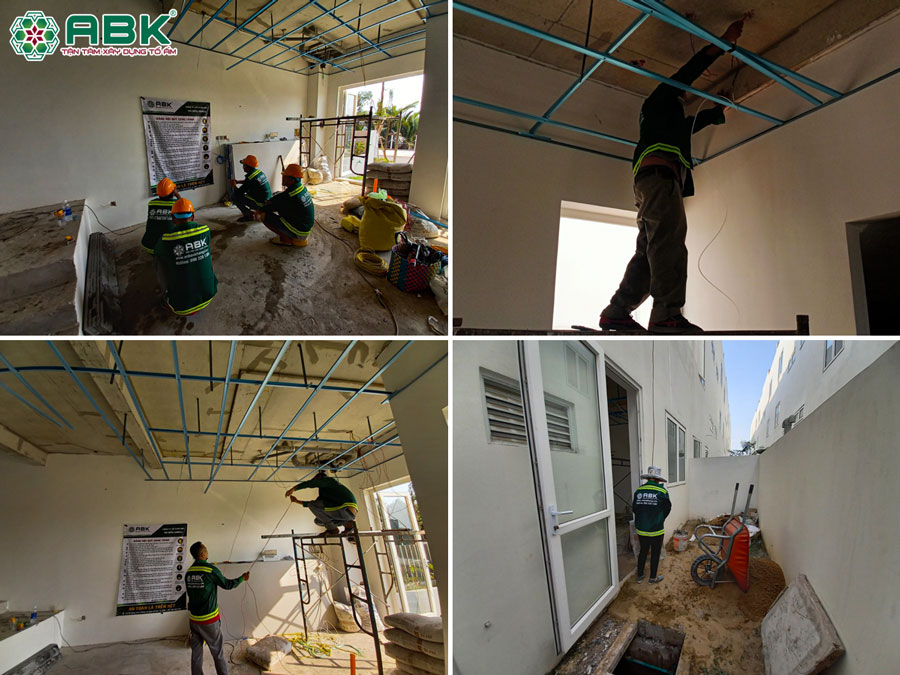 Thi công sửa chữa tầng 1 nhà anh Bình