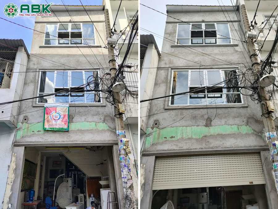 Thi công sửa chữa nhà chú Cần