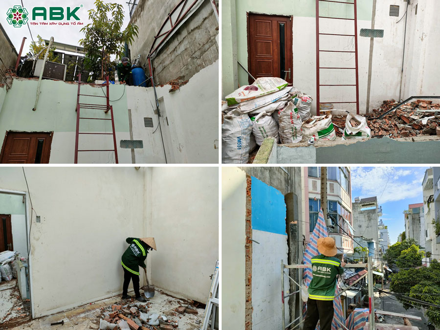 Thi công tháo dở nhà chú Cần