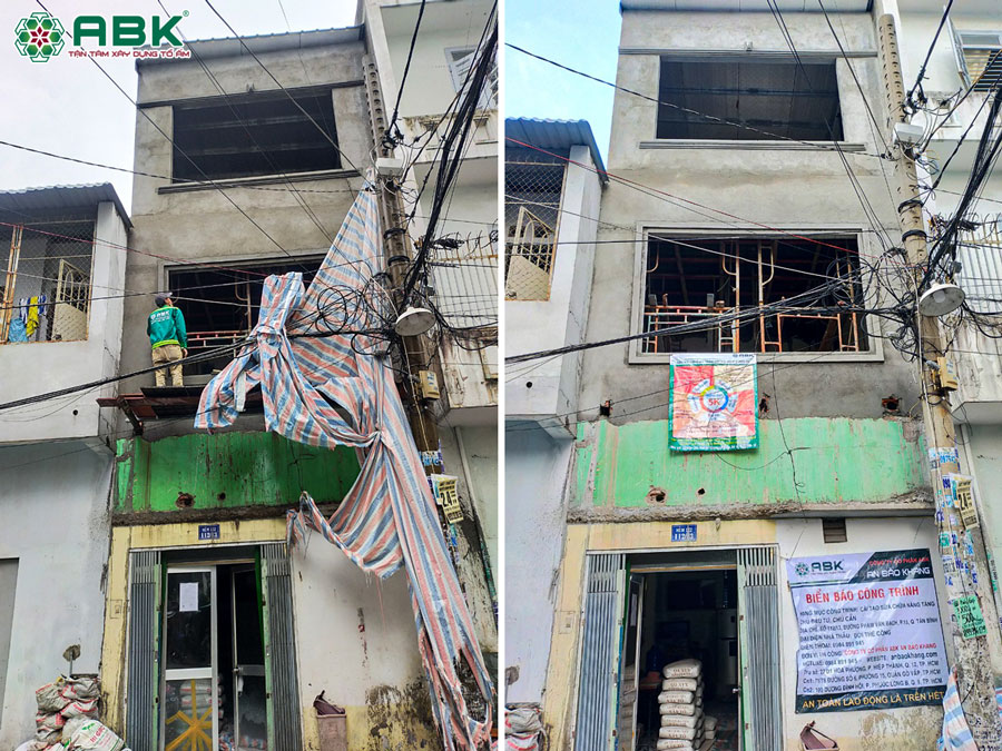 Thi công tô tường phao chỉ cửa