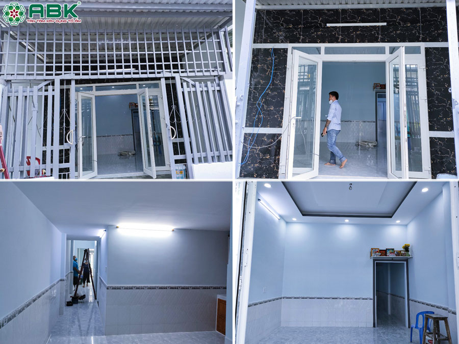 Thi công hoàn thiện nhà chị kiều