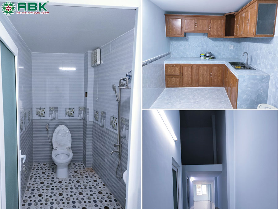 Thi công hoàn thiện nhà chị kiều