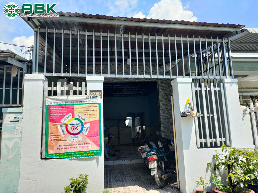 Hiện trạng công trình nhà chị Kiều