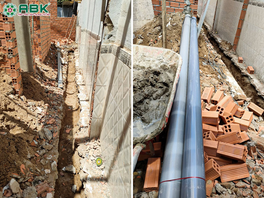 Đi đường thoát nước sàn rửa