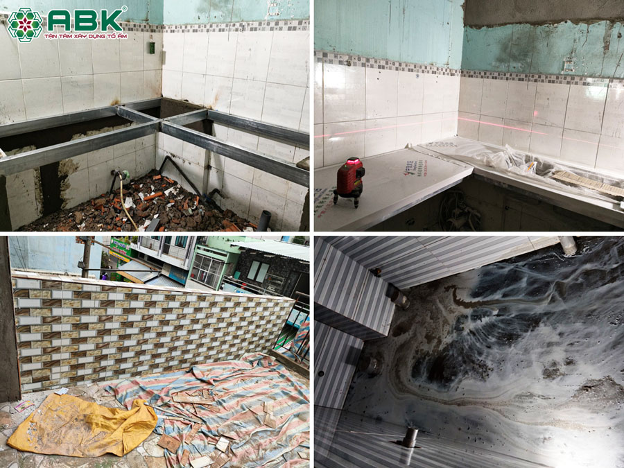 Thi công hàn khung bếp