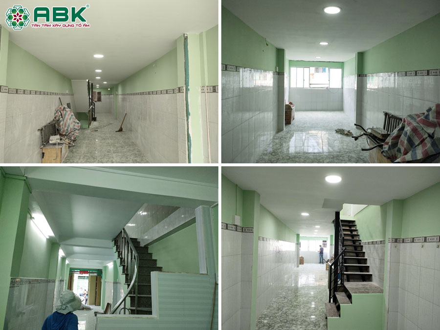 Thi công hoàn thiện nhà chị Mỹ