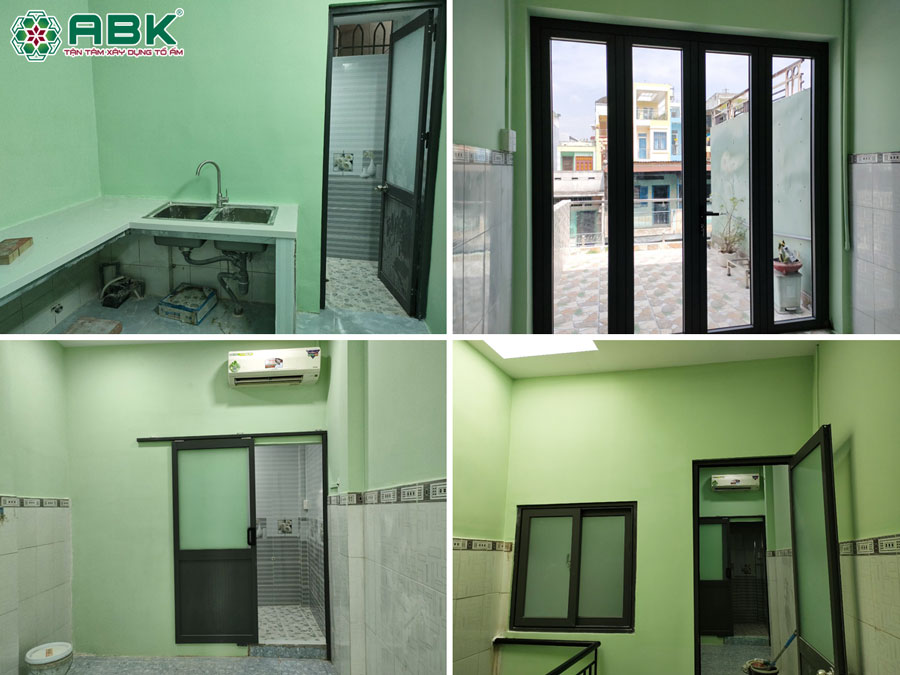 Thi công hoàn thiện nhà chị Mỹ