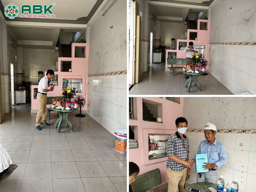 Cúng khởi công sửa nhà anh Nhạc