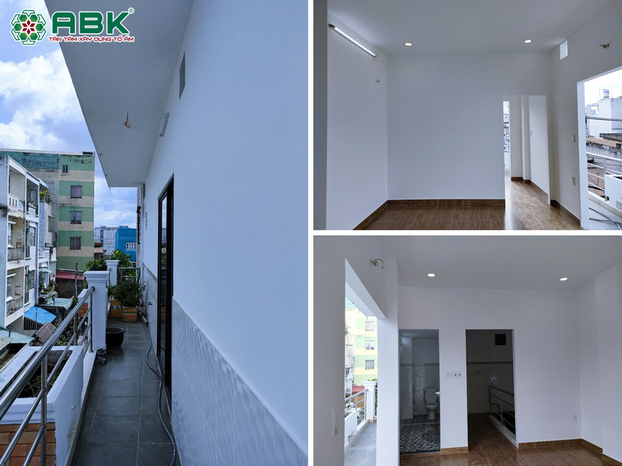 Thi công sơn nước nhà anh Nhạc