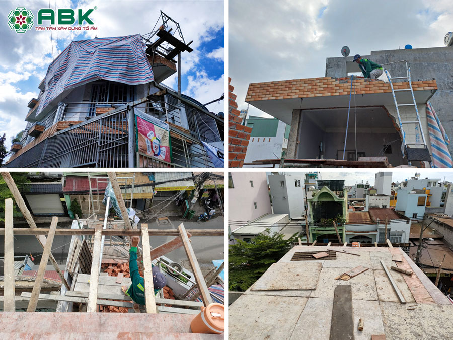 Thi công sửa chữa nhà anh Nhạc