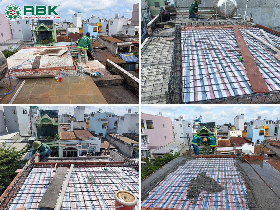 Thi công sửa chữa nhà anh Nhạc