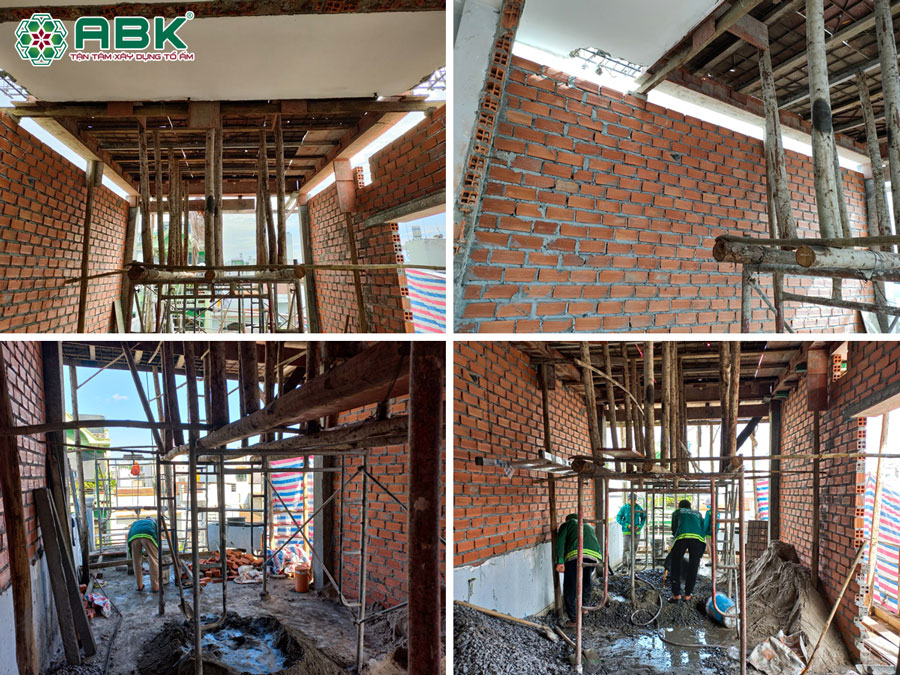 Thi công sửa chữa nhà anh Nhạc