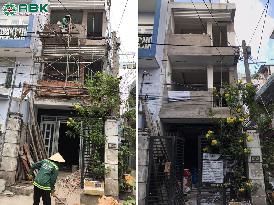 Thi công cải tạo mặt tiền