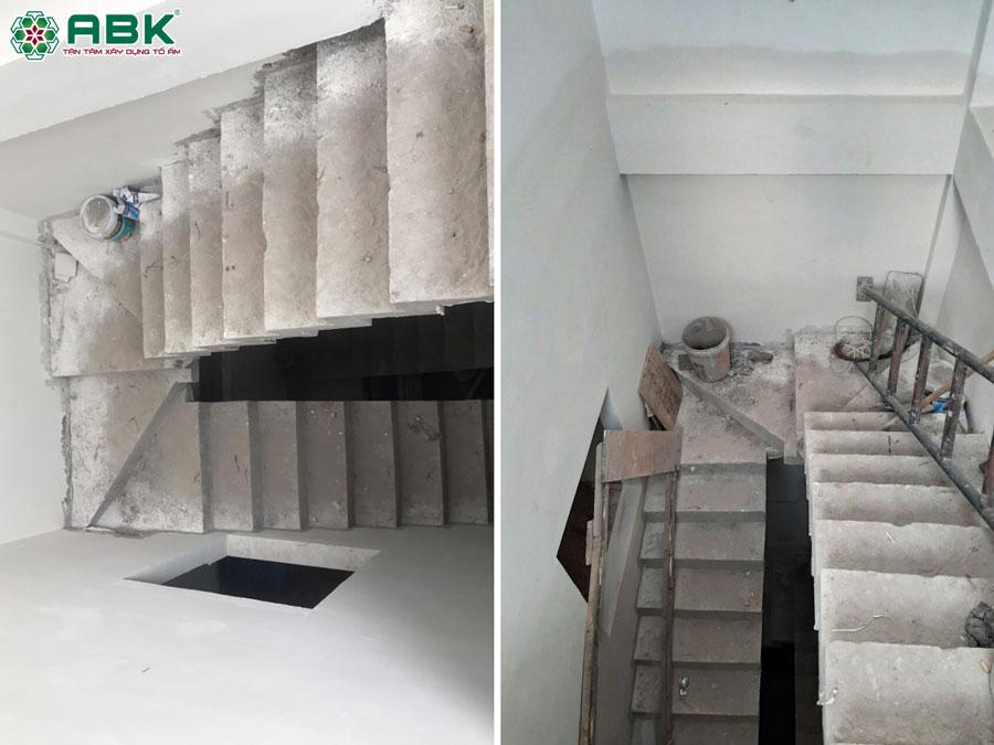 Thi công sơn nước nhà anh Khoa