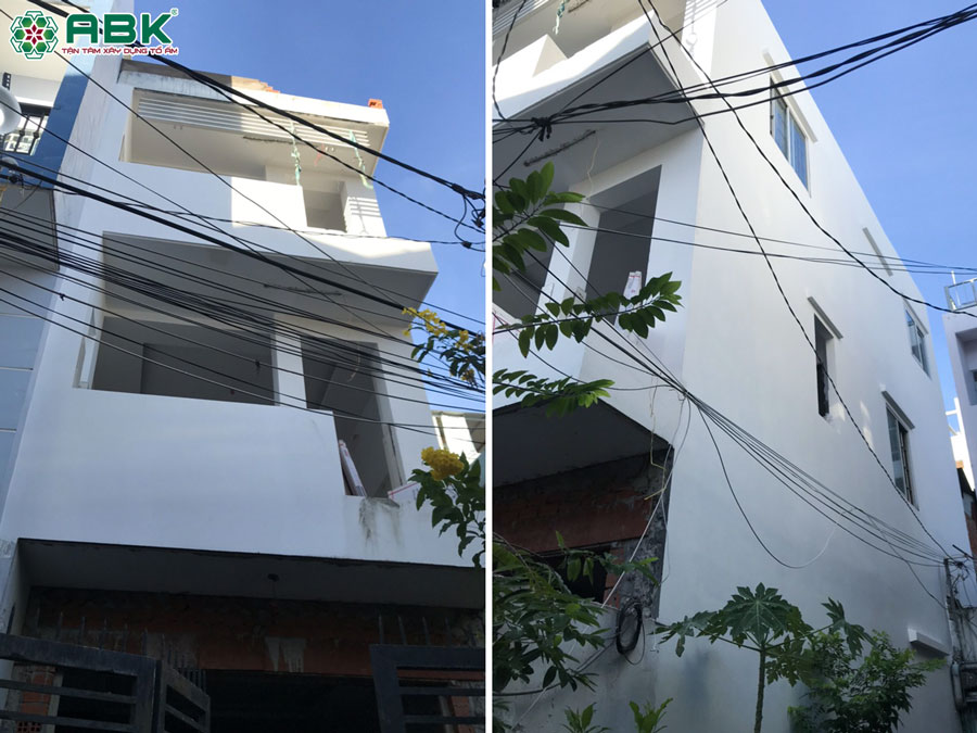 Thi công sơn nước nhà anh Khoa