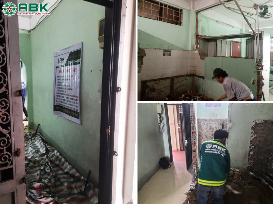 Sửa chữa nhà cải tạo nhà anh Khoa ở Quận 11