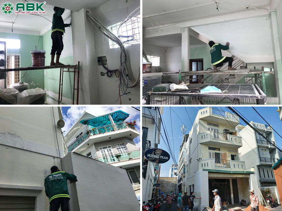 Thi công sơn nước toàn bộ ngôi nhà