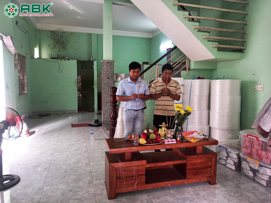 GĐK An Bảo Khang cúng khởi công sửa chữa nhà