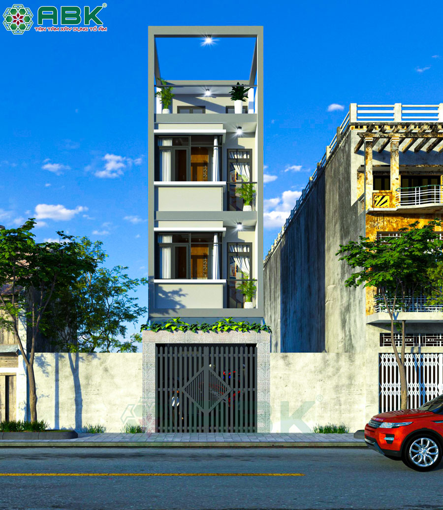 Mẫu thiết kế nhà phố 4 tầng nhà chị Hà ở Quận 11