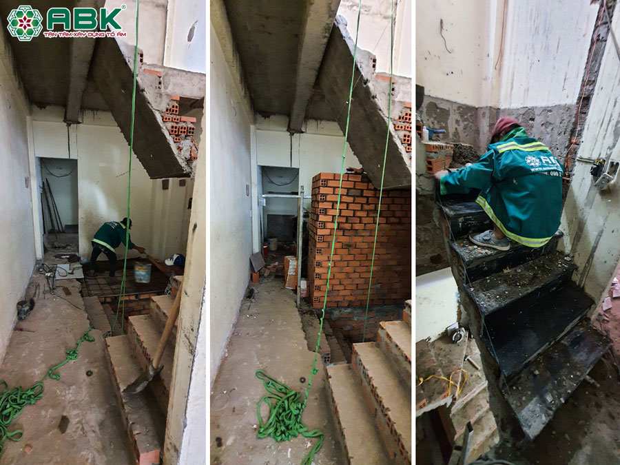 Thi công cải tạo cầu thang