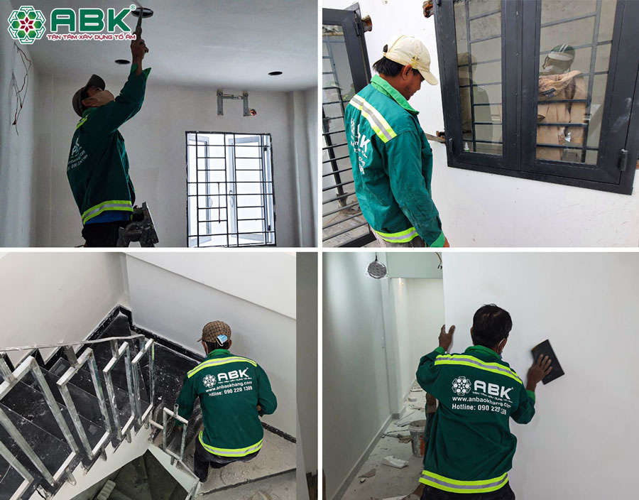 Thi công lắp cửa, lắp đặt thiết bị điện