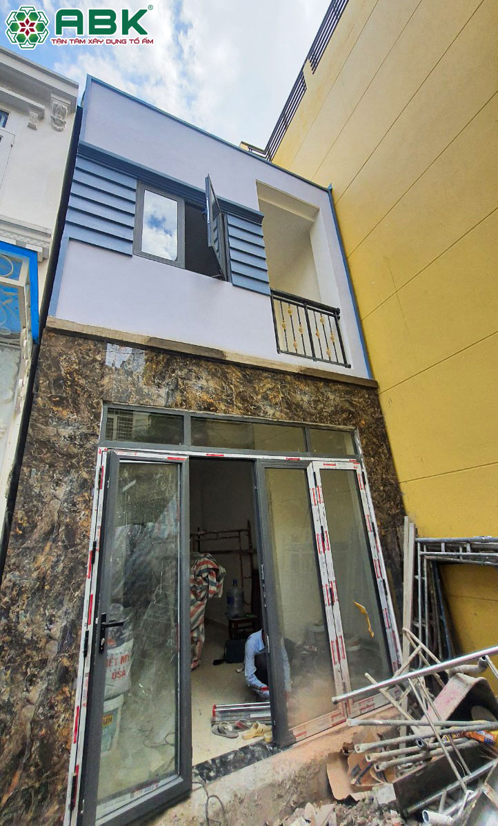 Thi công hoàn thiện nhà chị Thoa