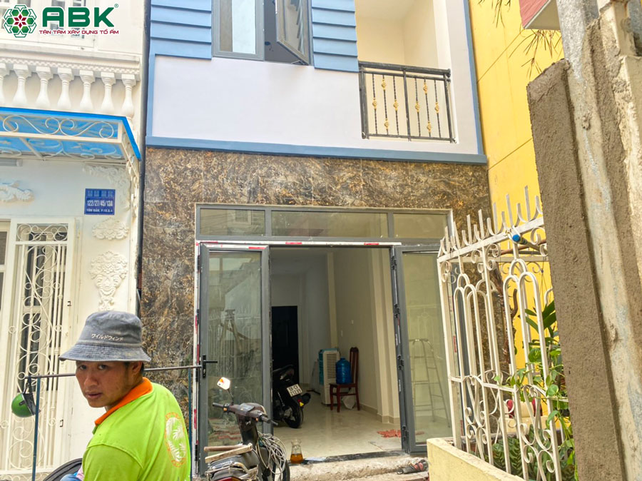 Thi công hoàn thiện nhà chị Thoa