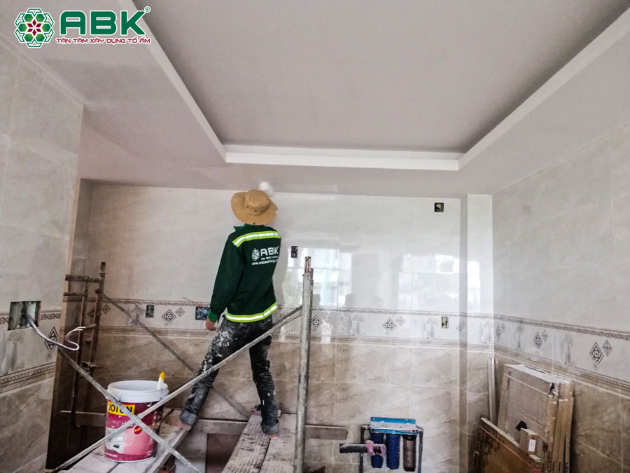 Thi công sơn nước căn hộ anh Dũng