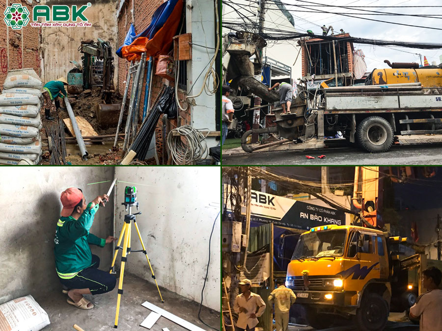 Trang thiết bị sử dụng xây nhà hiện đại đạt tiêu chuẩn