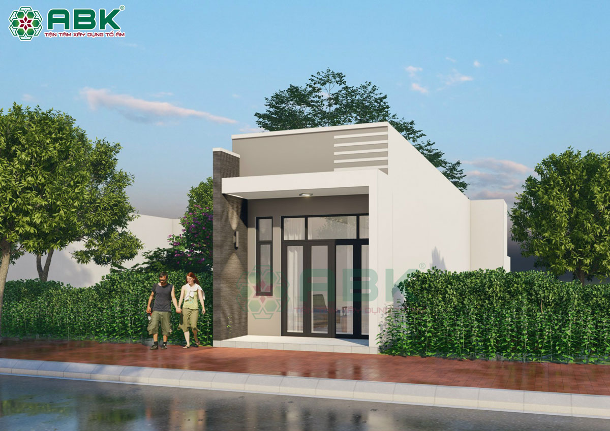 Mẫu thiết kế nhà cấp 4 nhà anh Hoàng