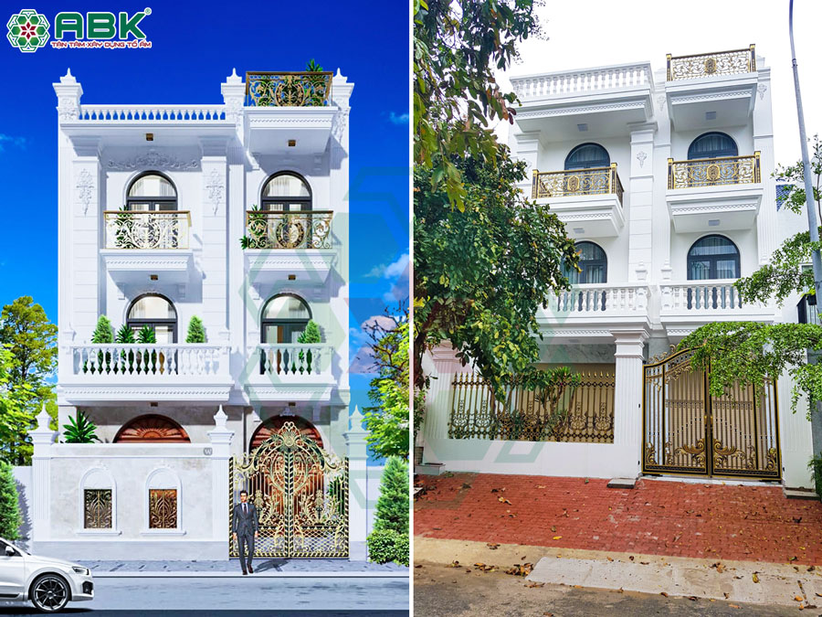 Thi công xây dựng nhà phố 3 tầng nhà anh Hòa ở Quận 7