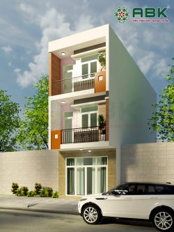 Mẫu thiết kế nhà phố 3 tầng hiện đại, diện tích 4.6x13.5m ở Bình Dương