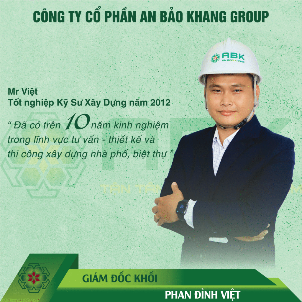 Phan Đình Việt, giám đốc khối xây dựng An Bảo Khang Group