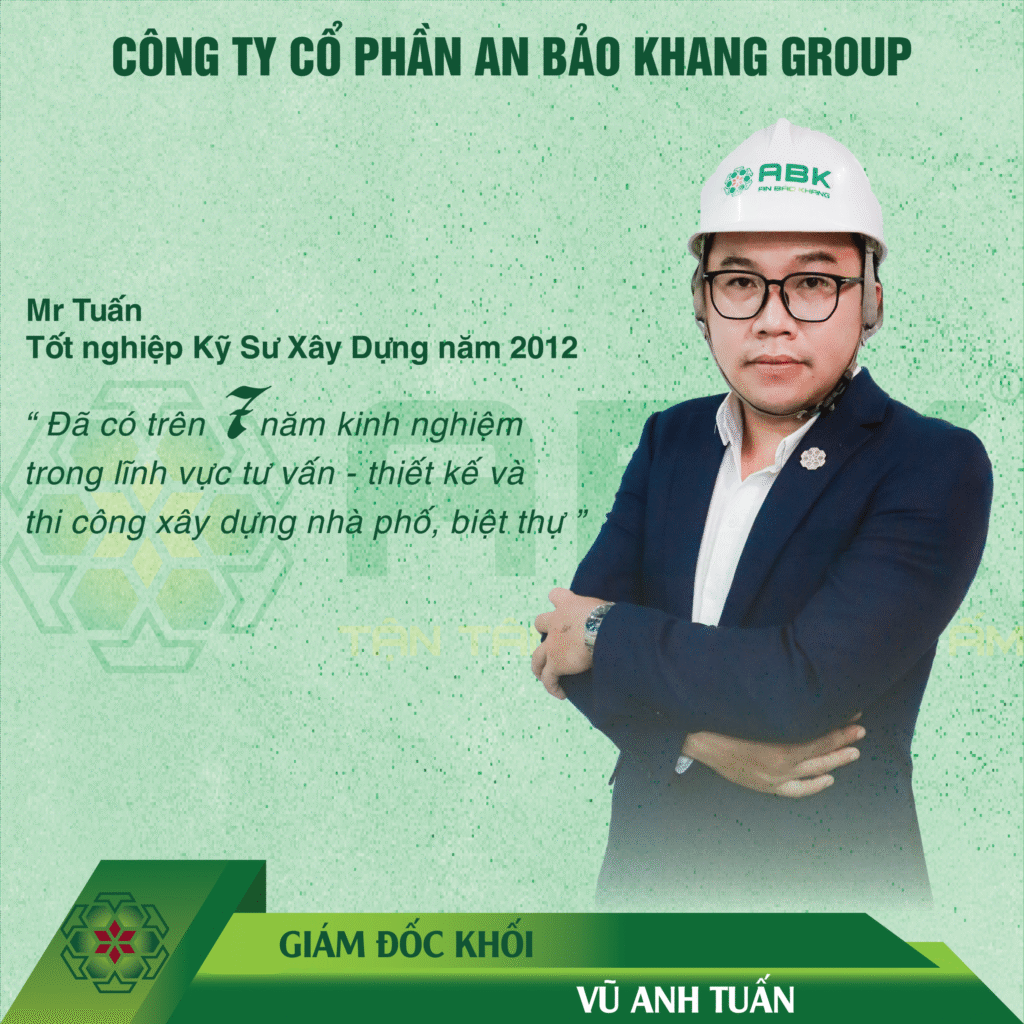 Vũ Anh Tuấn - giám đốc khối xây dựng An Bảo Khang Group