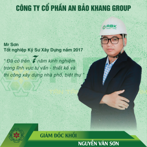 Nguyễn văn Sơn - giám đốc khối xây dựng An Bảo Khang