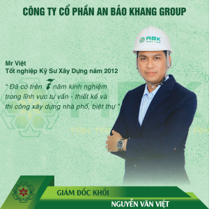 Nguyễn Văn Việt, giám đốc khối xây dựng tại An Bảo Khang Group