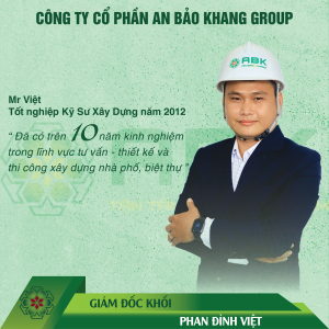 Phan Đình Việt, giám đốc khối xây dựng An Bảo Khang Group