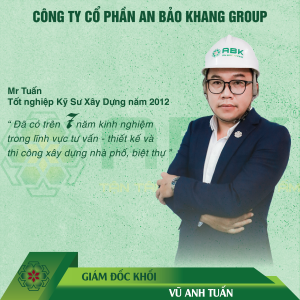 Vũ Anh Tuấn - giám đốc khối xây dựng An Bảo Khang Group