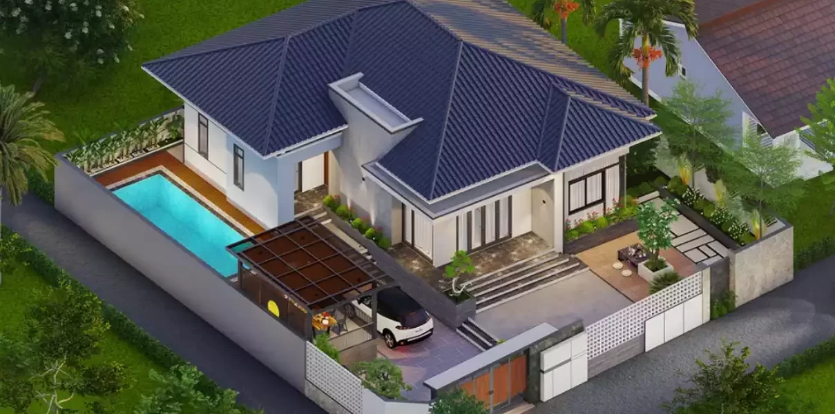 Mẫu nhà cấp 4 đẹp ngang 5m x 20m - thiết kế và xây dựng một ngôi nhà hoàn hảo